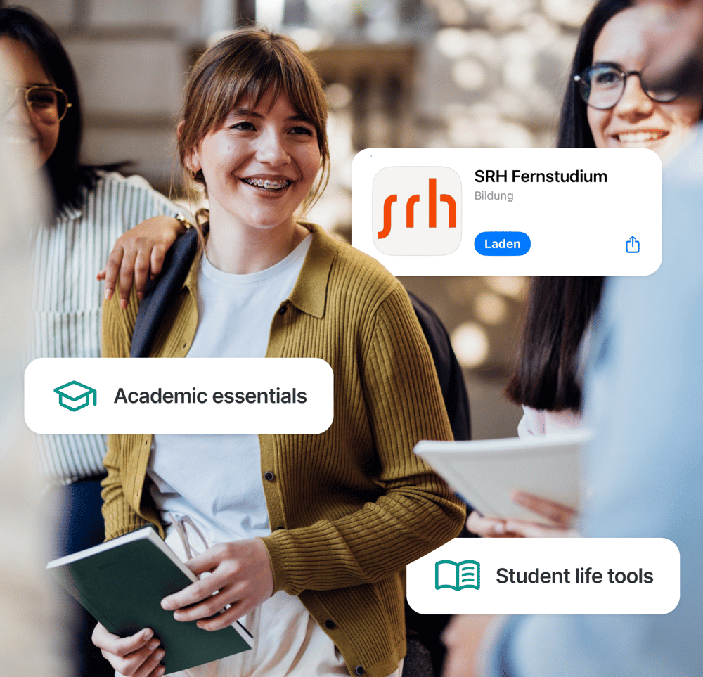 University students on campus using white label Studo app to access academic essentials and student life tools